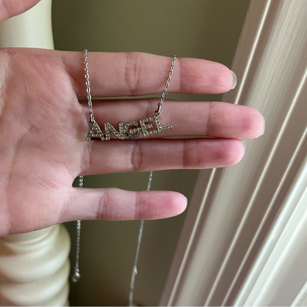 Silver 'Angel' Pendant Necklace